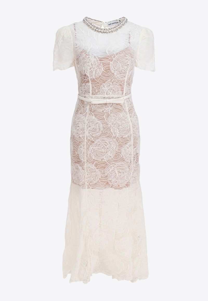 Self-Portrait Lace Tulle Midi Dress Cream PF25-036M-CCREAM_9e4e3d31-51b3-4983-92da-8792c7045852