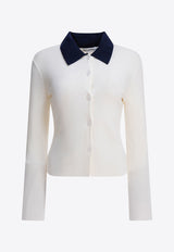 Self-Portrait Buttoned Wool Cardigan Cream PF25-097C-CCREAM_82717