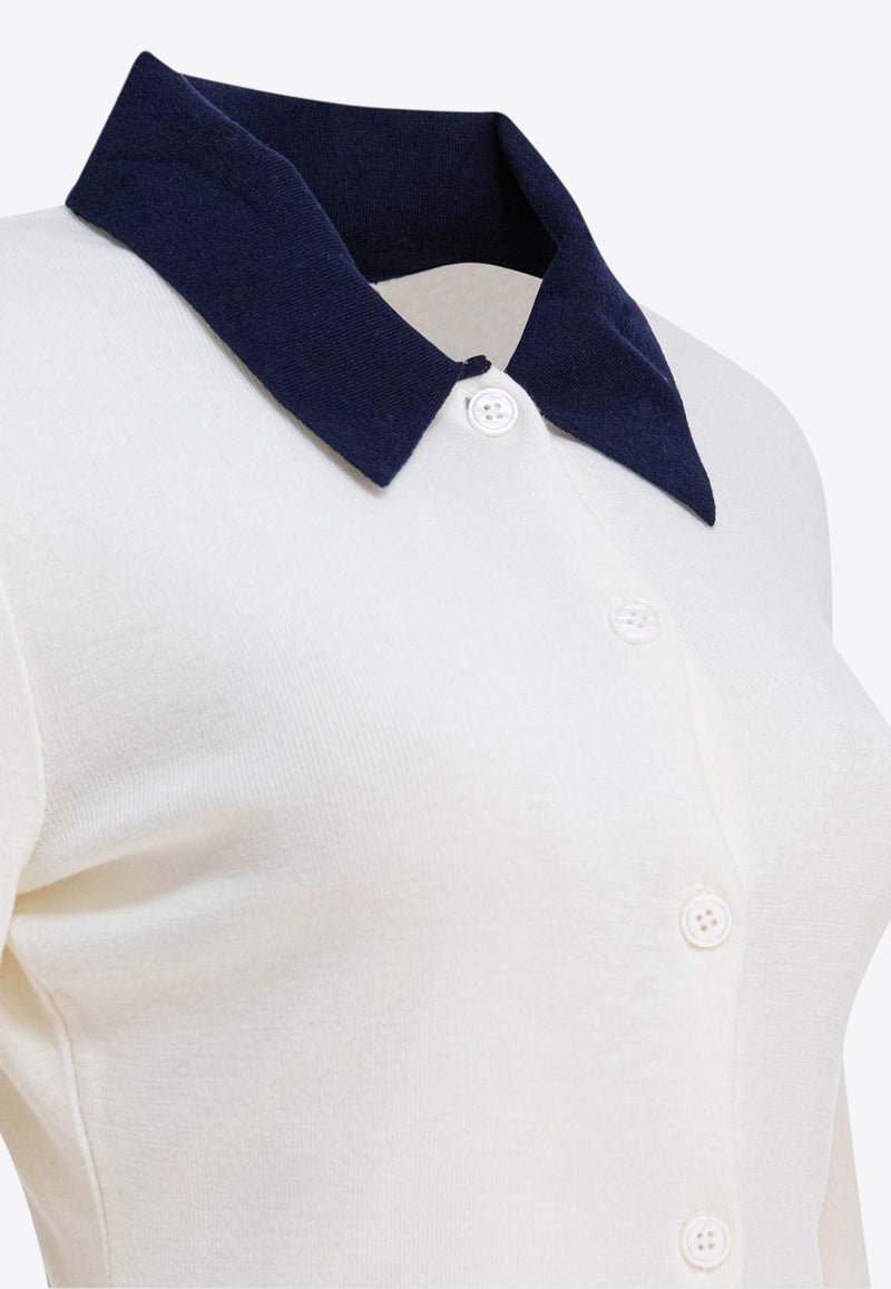 Self-Portrait Buttoned Wool Cardigan Cream PF25-097C-CCREAM_82717