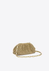 Self-Portrait Chainmail Crystal Embellished Clutch Gold PF25-318-GGOLD_82815