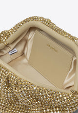 Self-Portrait Chainmail Crystal Embellished Clutch Gold PF25-318-GGOLD_82815