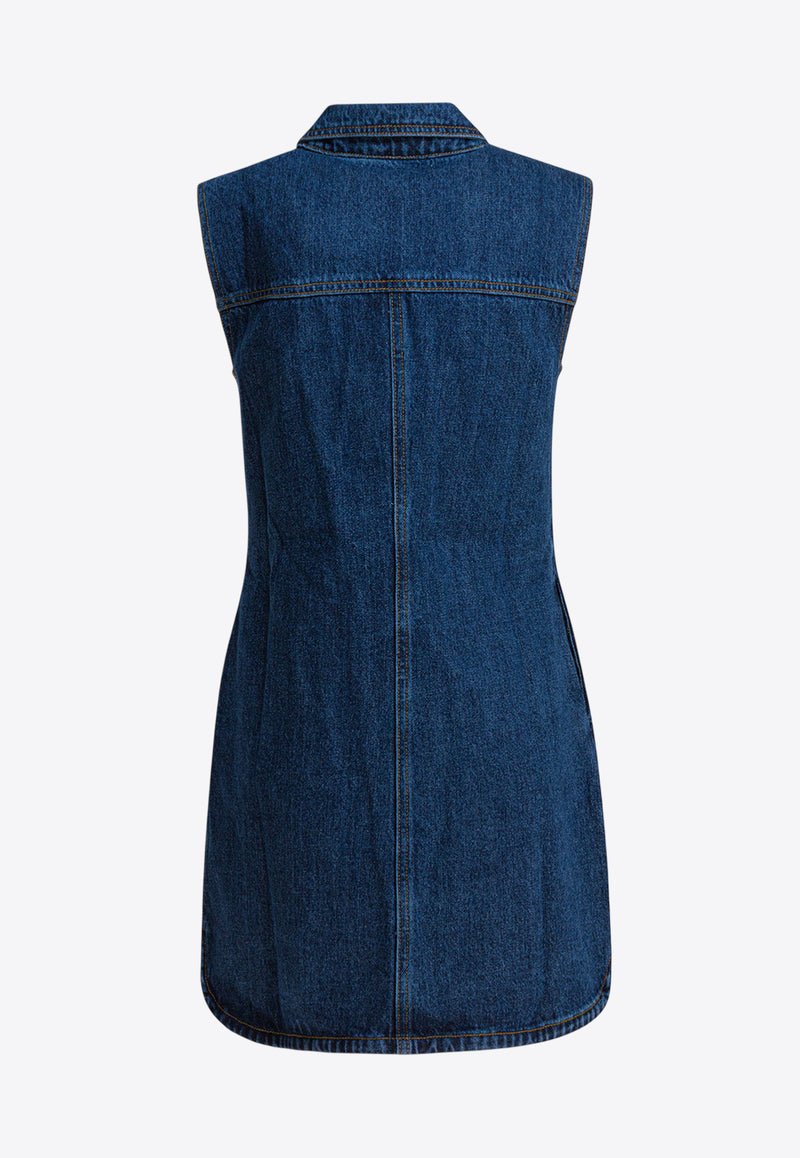 Self-Portrait Denim Mini Dress Blue PF25-803S-BLBLUE_82726