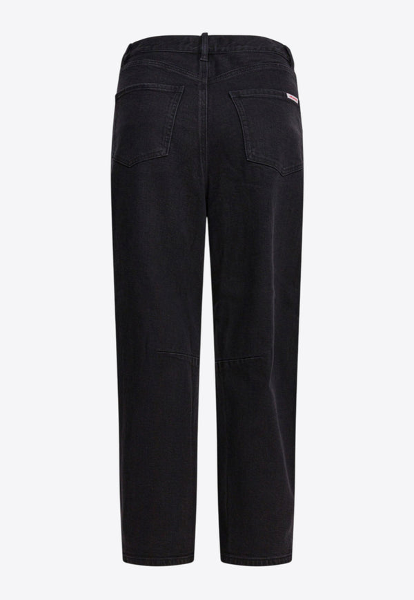 Self-Portrait Straight-Leg Jeans Black PF25-827P-BBLACK_d2fd3b8e-9e59-4002-88ad-9c9bce58e1d8