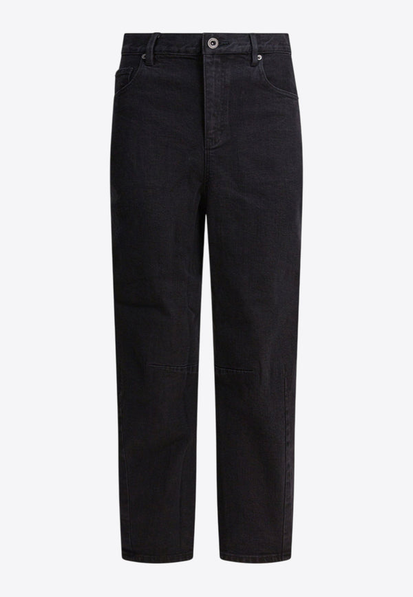 Self-Portrait Straight-Leg Jeans Black PF25-827P-BBLACK_d2fd3b8e-9e59-4002-88ad-9c9bce58e1d8