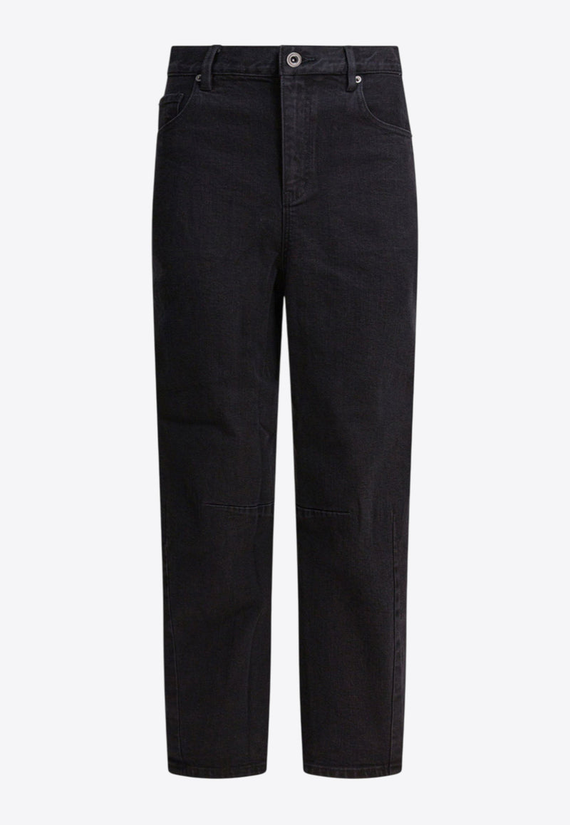 Self-Portrait Straight-Leg Jeans Black PF25-827P-BBLACK_d2fd3b8e-9e59-4002-88ad-9c9bce58e1d8