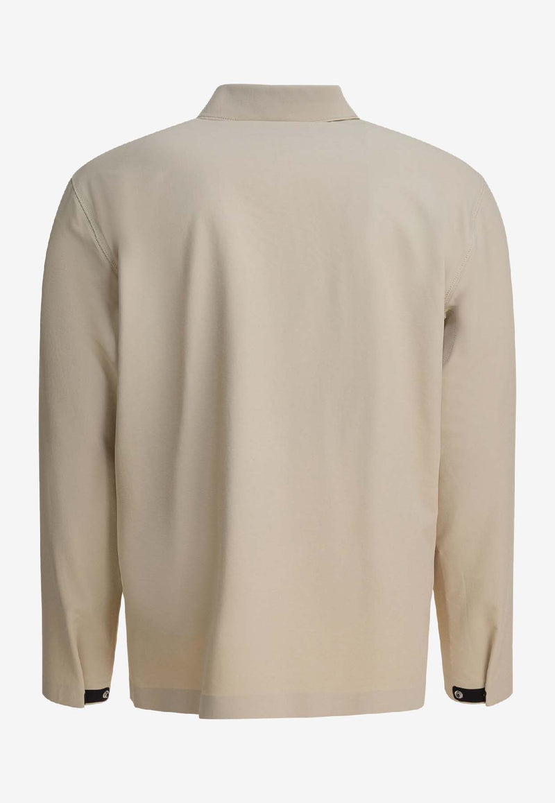 Stone Island Logo Zip-Up Jacket Beige 1200024S0G12V0090_d955de9d-c827-4171-8e07-b6dd11463281