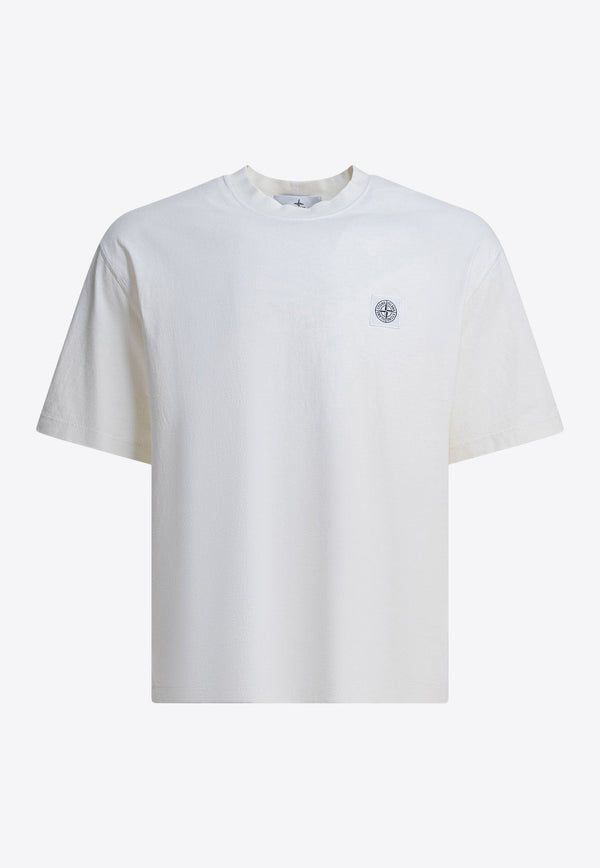 Stone Island Compass Patch Boxy T-shirt White 2100025S0115V0093_f23f1b61-8c71-41bb-bd72-6892c136c85f