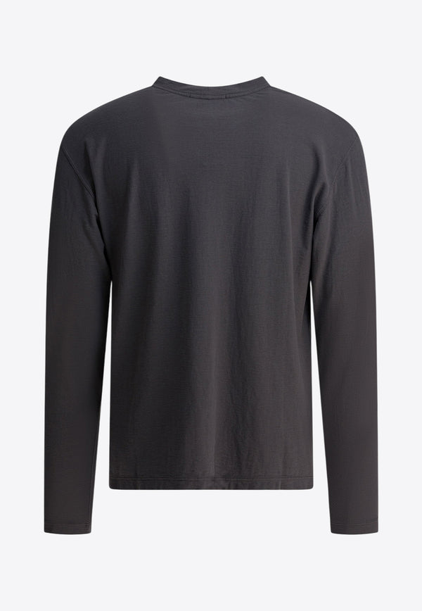 Stone Island Compass Patch Long-Sleeved T-shirt Gray 2100033S0F11V0067_97f802e9-006f-4e01-b07f-67e630076aab