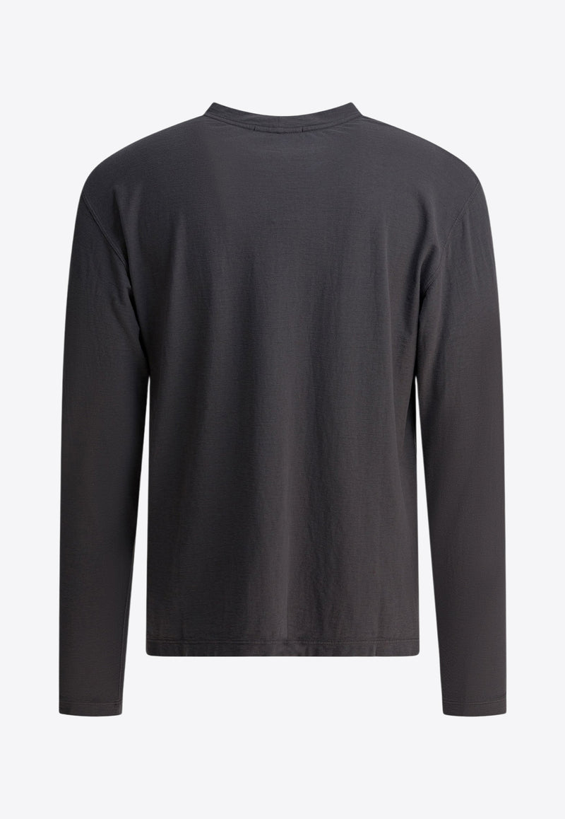 Stone Island Compass Patch Long-Sleeved T-shirt Gray 2100033S0F11V0067_97f802e9-006f-4e01-b07f-67e630076aab