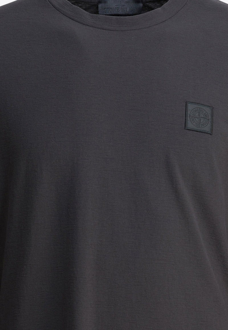 Stone Island Compass Patch Long-Sleeved T-shirt Gray 2100033S0F11V0067_97f802e9-006f-4e01-b07f-67e630076aab