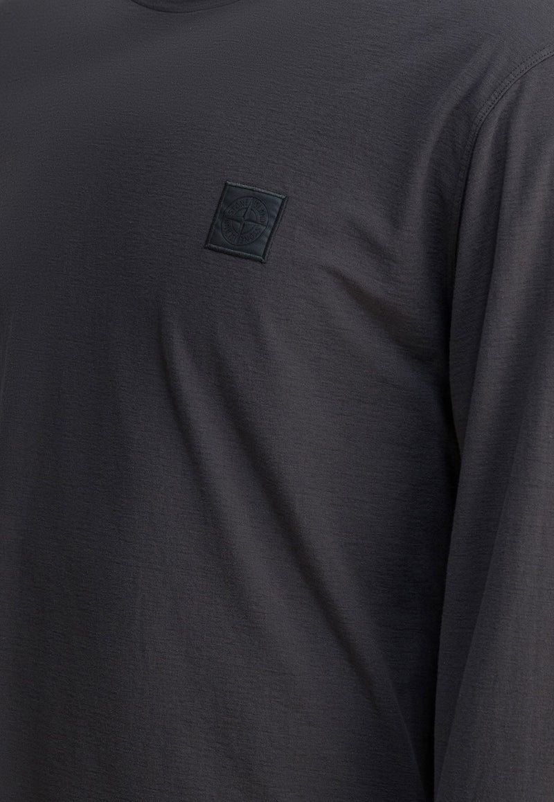 Stone Island Compass Patch Long-Sleeved T-shirt Gray 2100033S0F11V0067_97f802e9-006f-4e01-b07f-67e630076aab