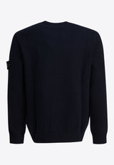 Stone Island Winter Compass-Motif Wool Sweater Blue 5100049S00A2V0020_4bc50633-88b0-4abc-ac6d-94976336847e