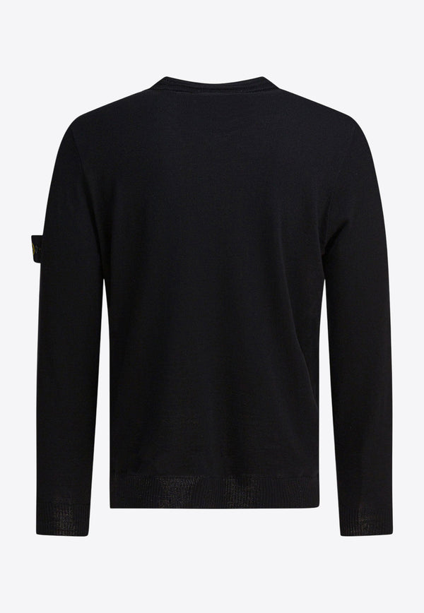 Stone Island Wool Crewneck Sweater  Black 5100071S00C4V0029_82601