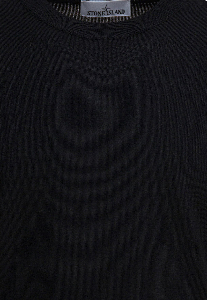 Stone Island Wool Crewneck Sweater  Black 5100071S00C4V0029_82601