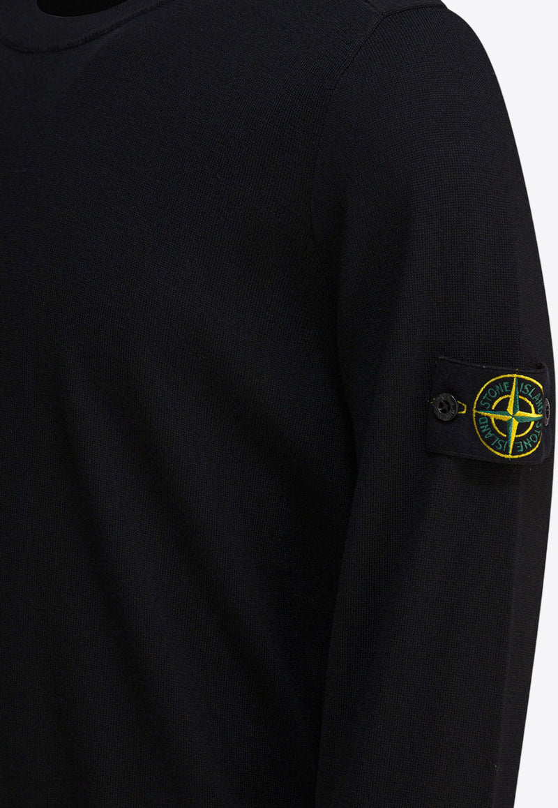 Stone Island Wool Crewneck Sweater  Black 5100071S00C4V0029_82601