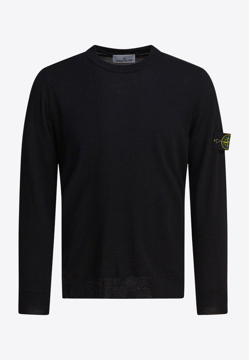 Stone Island Wool Crewneck Sweater  Black 5100071S00C4V0029_82601