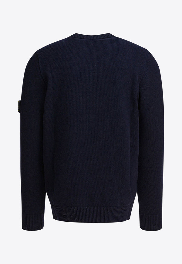 Stone Island Wool Crewneck Sweater  Blue 5100072S00A3V0020_82950