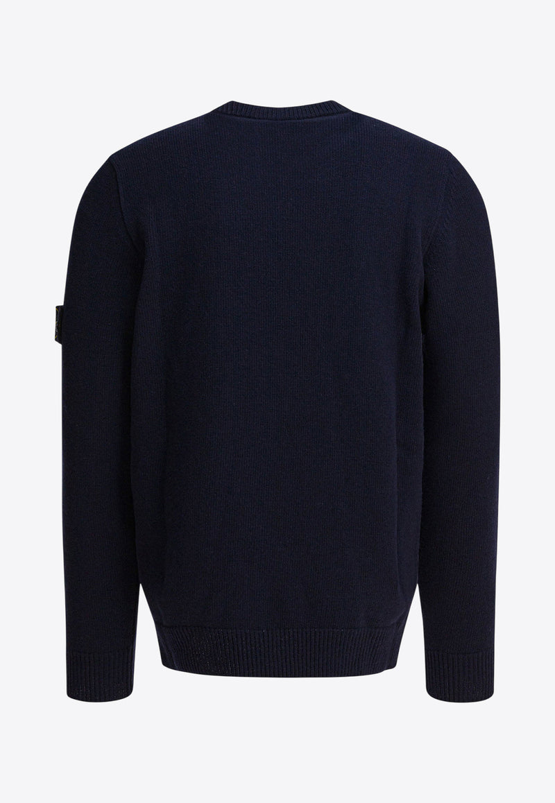 Stone Island Wool Crewneck Sweater  Blue 5100072S00A3V0020_82950