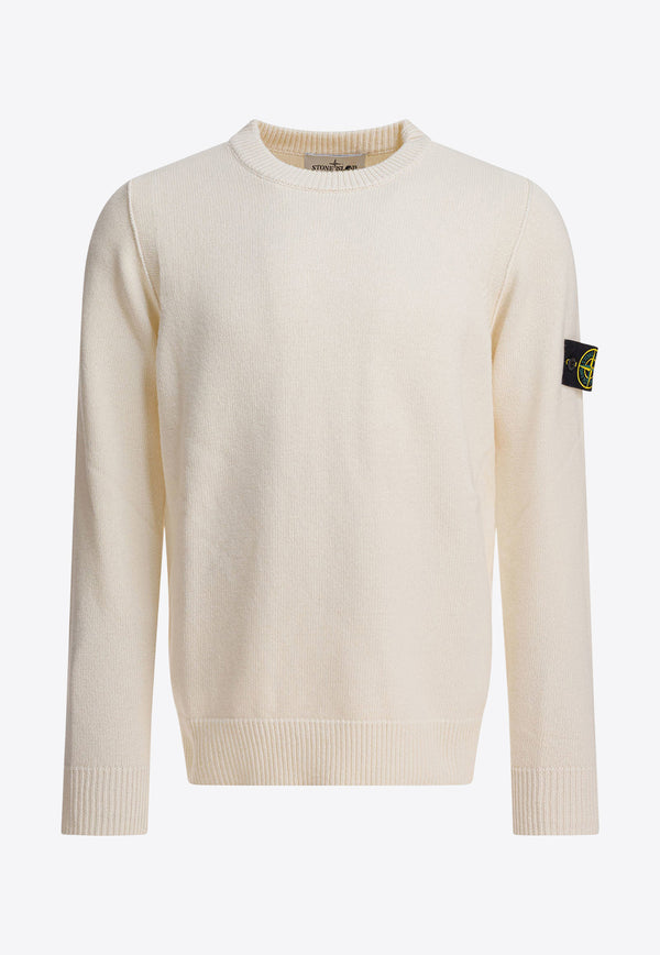 Stone Island Compass Patch Wool Sweater  Cream 5100072S00A3V0093_82951