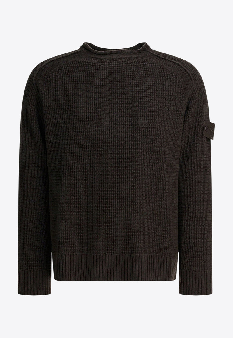 Stone Island Ghost Waffle Knit Wool Sweater Brown 5100082S00FGV0070_934f08b6-f0e3-4b60-822c-0cc354c4dceb