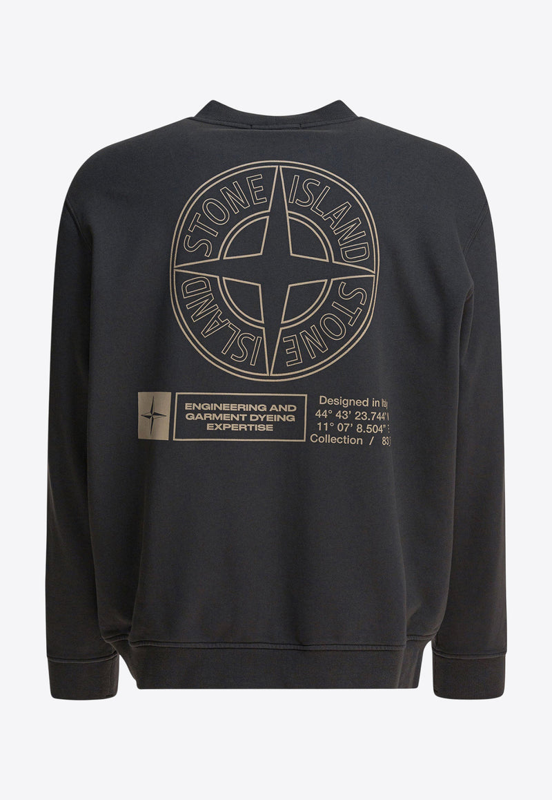 Stone Island Industrial Four Printed Sweatshirt Gray 6100018S0195V0062_82597