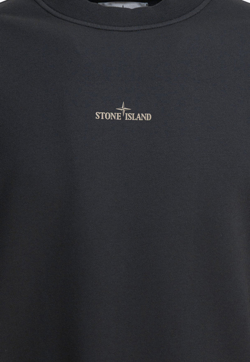 Stone Island Industrial Four Printed Sweatshirt Gray 6100018S0195V0062_82597