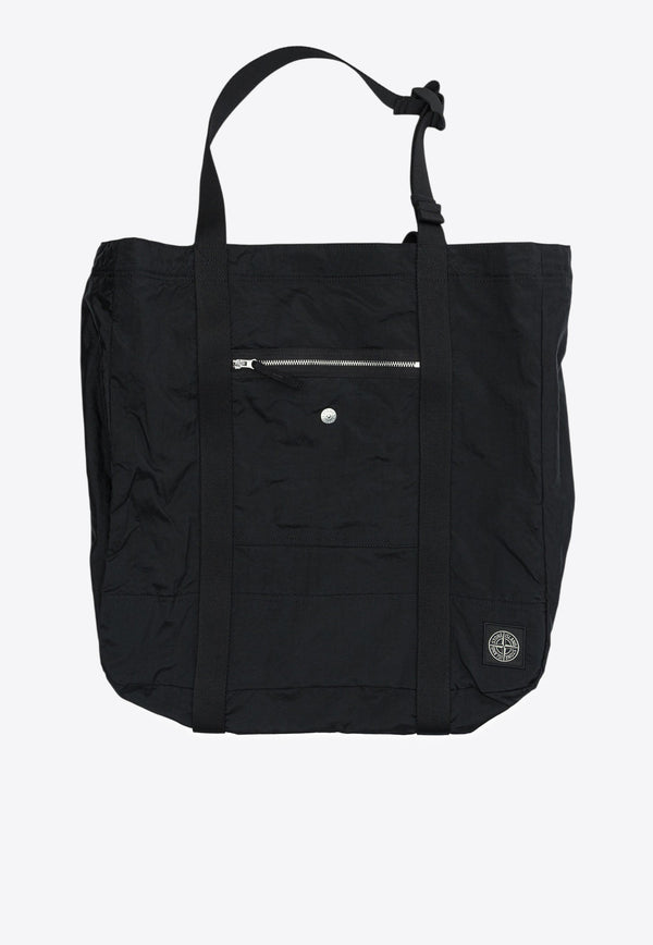 Stone Island Logo Patch Top Handle Bag Black 9200013S0251V0029_6b343394-899e-4573-963c-ecf2a056b4cc