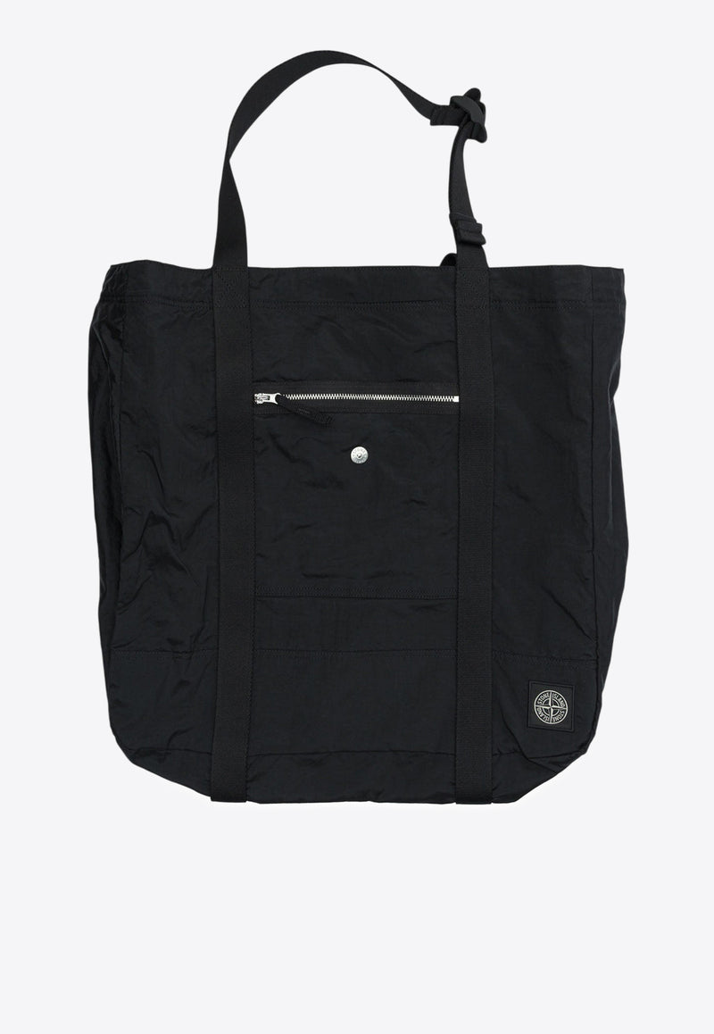 Stone Island Logo Patch Top Handle Bag Black 9200013S0251V0029_6b343394-899e-4573-963c-ecf2a056b4cc