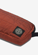 Stone Island Logo Patched Nylon Pouch Bag Red 9200017S0255V0018_f61ff09a-d5cd-4031-aed0-6da6b18bbfeb