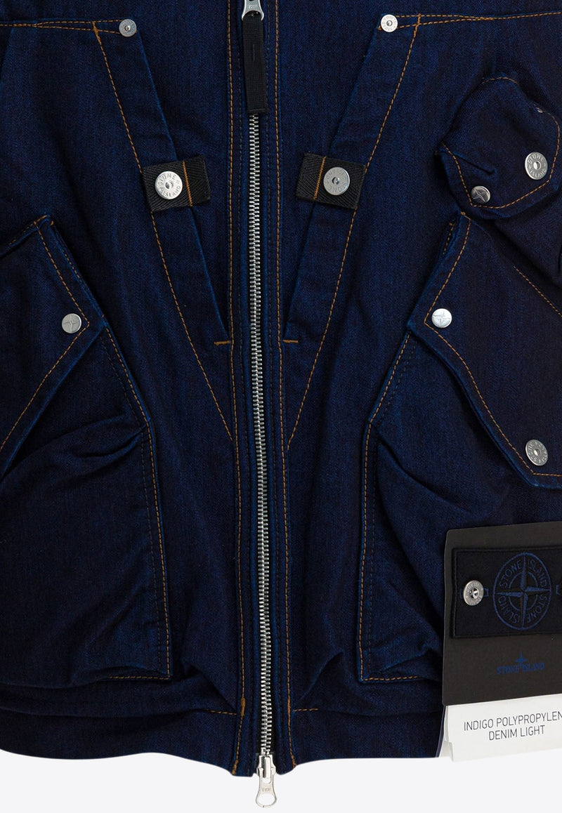 Stone Island Utility Denim Vest Blue G100016S00J2VJ201_22245d13-cedc-4130-abfb-720438473df5
