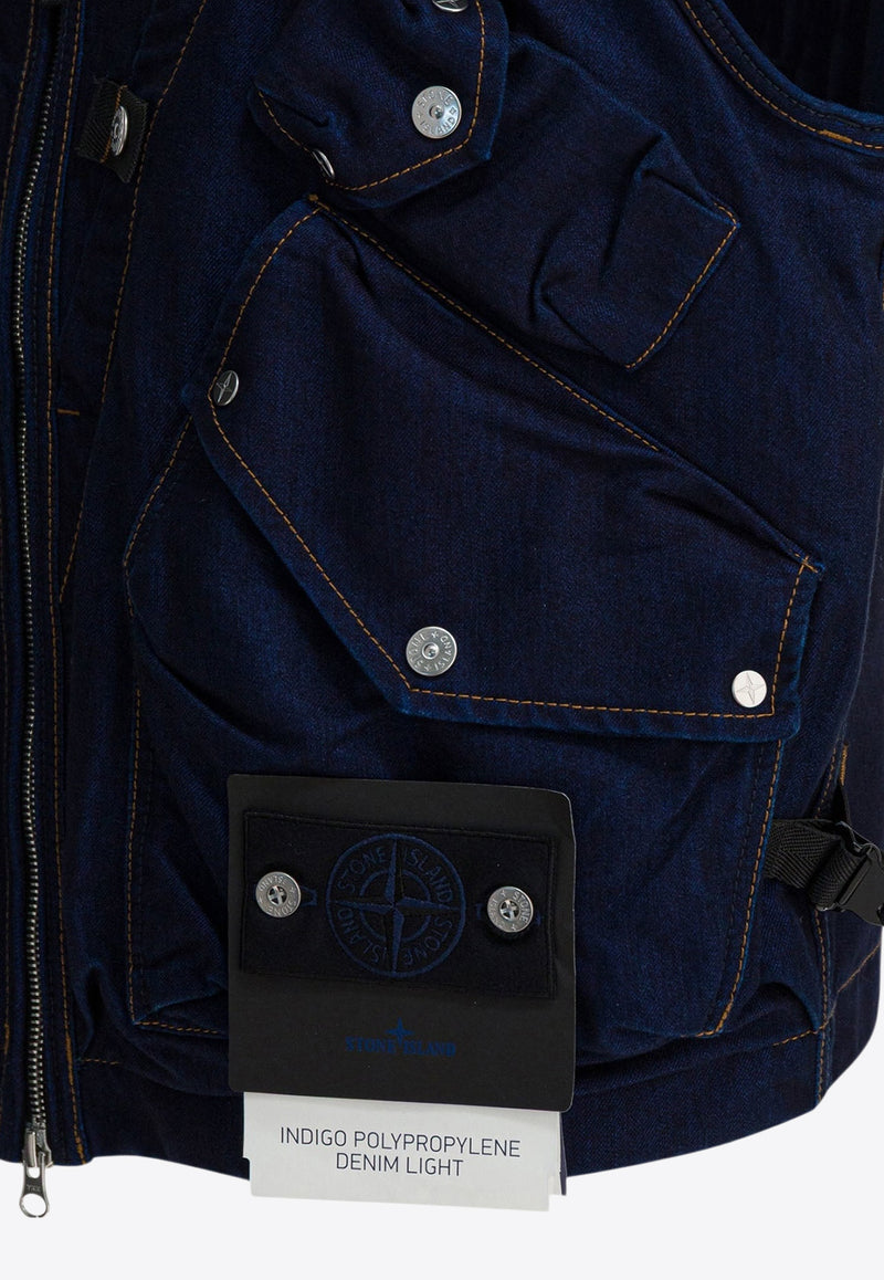 Stone Island Utility Denim Vest Blue G100016S00J2VJ201_22245d13-cedc-4130-abfb-720438473df5