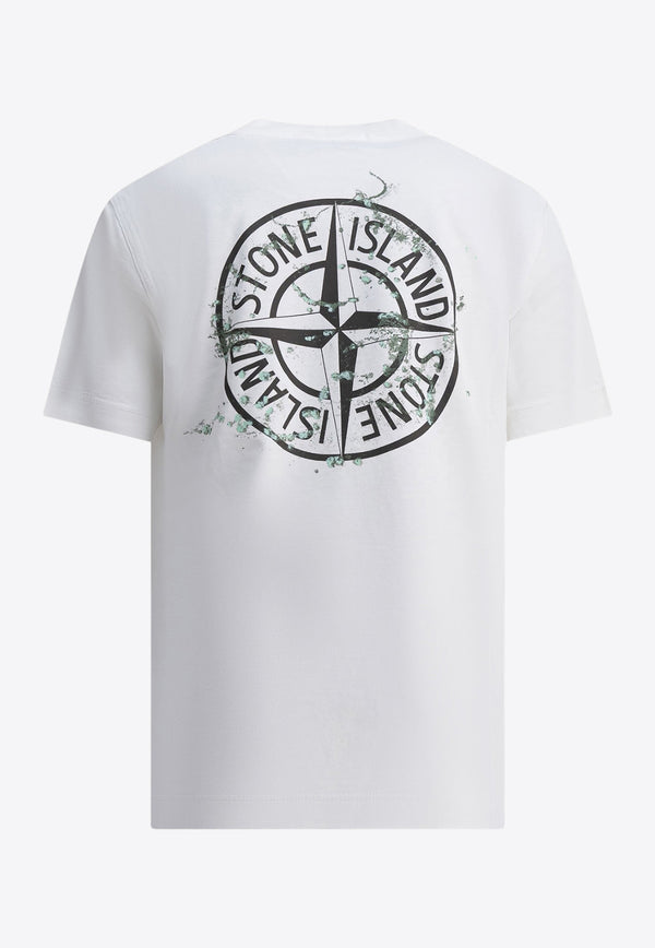 Stone Island Junior Boys Compass Print T-shirt White 2100010S0261V0099_feab6761-0a95-4221-9c95-3007dcacc912