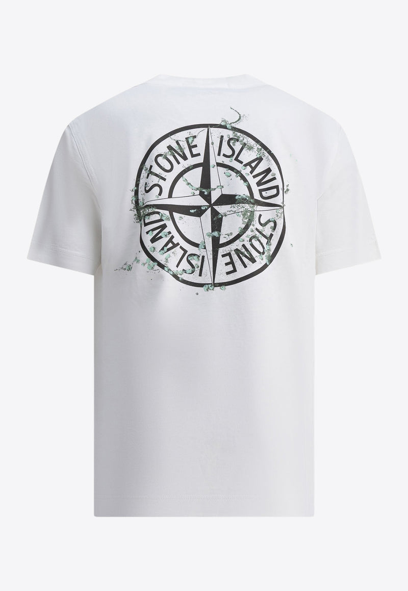Stone Island Junior Boys Compass Print T-shirt White 2100010S0261V0099_feab6761-0a95-4221-9c95-3007dcacc912