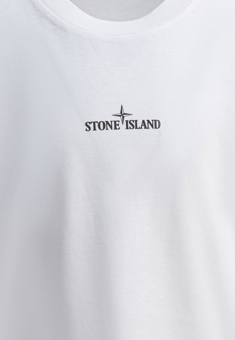 Stone Island Junior Boys Compass Print T-shirt White 2100010S0261V0099_feab6761-0a95-4221-9c95-3007dcacc912