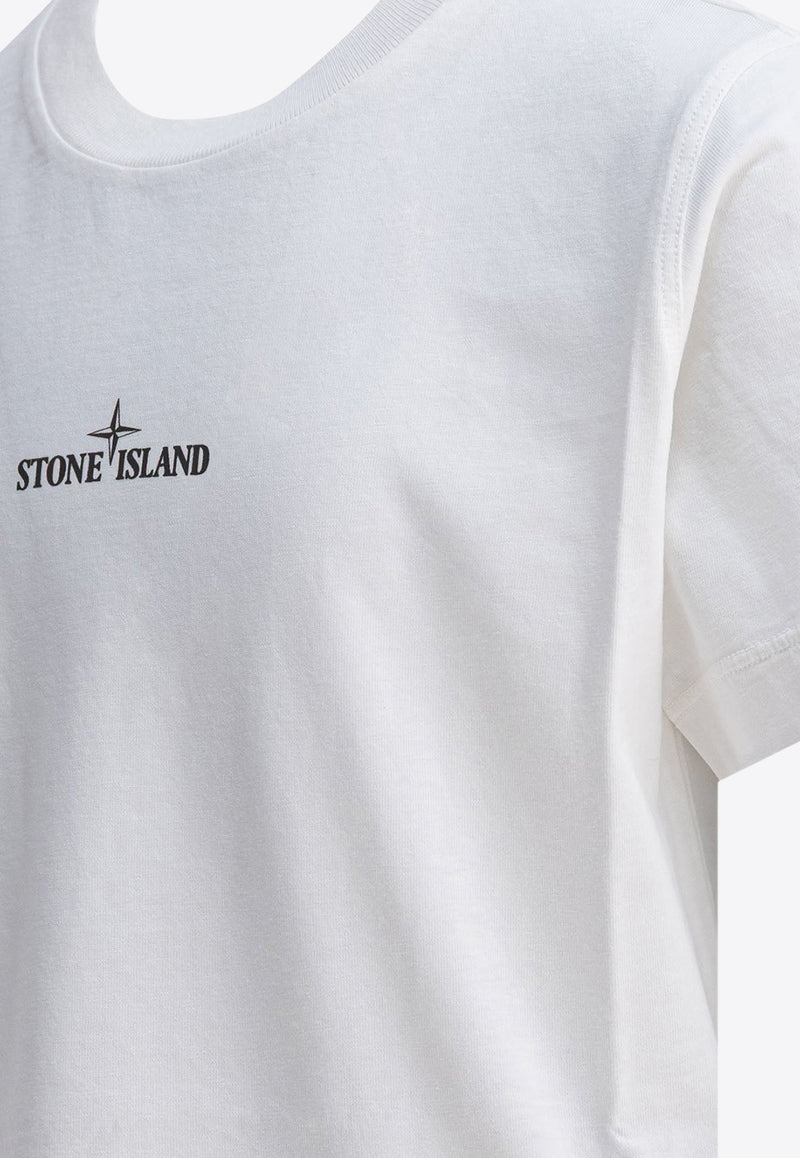 Stone Island Junior Boys Compass Print T-shirt White 2100010S0261V0099_feab6761-0a95-4221-9c95-3007dcacc912