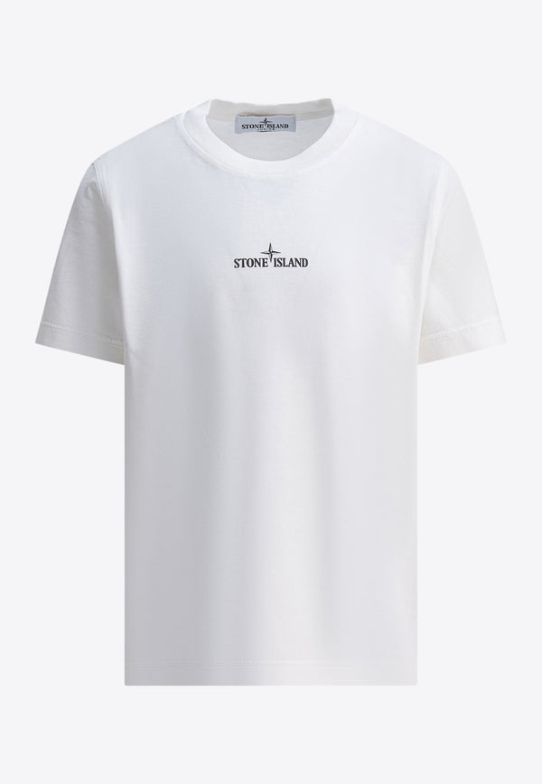 Stone Island Junior Boys Compass Print T-shirt White 2100010S0261V0099_feab6761-0a95-4221-9c95-3007dcacc912