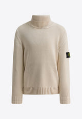 Stone Island Junior Boys Logo Patch Turtleneck Sweater Cream 5100018S01A2V0099_71c733e9-7743-4bf1-8073-b41d89846f6b