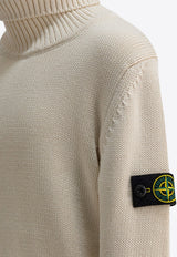 Stone Island Junior Boys Logo Patch Turtleneck Sweater Cream 5100018S01A2V0099_71c733e9-7743-4bf1-8073-b41d89846f6b