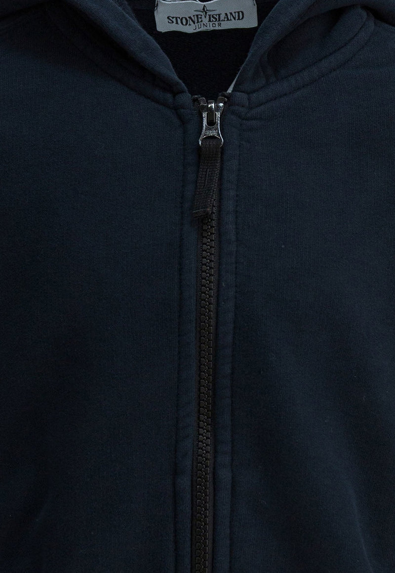 Stone Island Junior Boys Zip-Up Hooded Sweatshirt Blue 6100003S0A20V0020_082ed1c3-6fd5-4aeb-9672-820c7f7da2cc