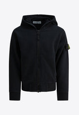Stone Island Junior Boys Zip-Up Hooded Sweatshirt Black 6100003S0A20V0029_a307050b-aa37-4b5e-abc4-5756732d67e0