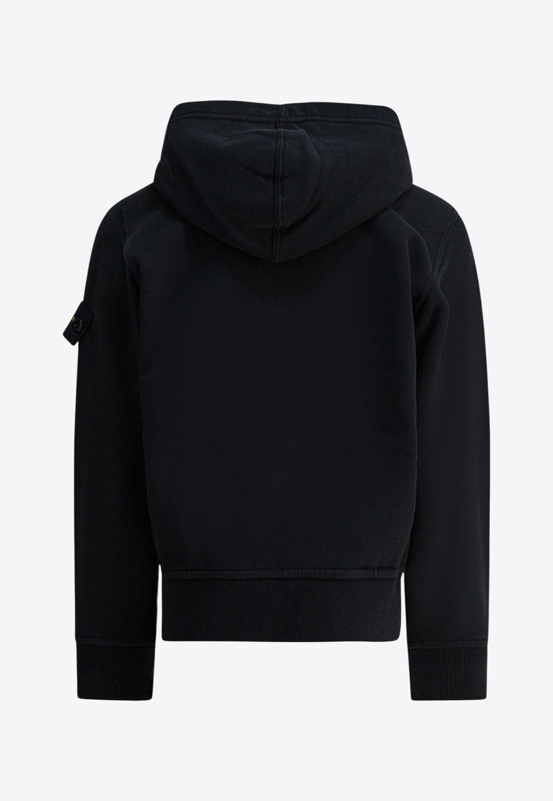 Stone Island Junior Boys Zip-Up Hooded Sweatshirt Black 6100003S0A20V0029_a307050b-aa37-4b5e-abc4-5756732d67e0