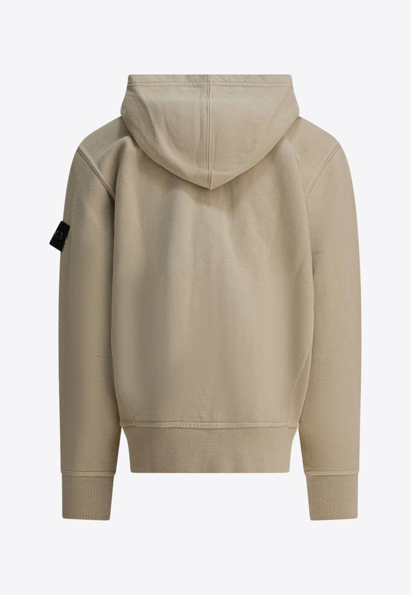 Stone Island Junior Boys Zip-Up Hooded Sweatshirt Beige 6100003S0A20V0095_ae0bdec7-0783-4616-a6fb-4b0540fb9653