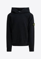 Stone Island Junior Boys Logo Patch Hooded Sweatshirt Black 6100004S0A20V0029_48d34229-d597-44f4-823e-fcd989551399