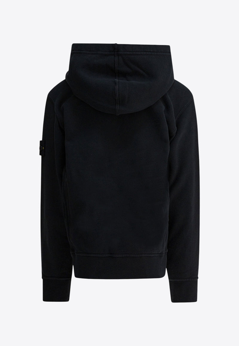 Stone Island Junior Boys Logo Patch Hooded Sweatshirt Black 6100004S0A20V0029_48d34229-d597-44f4-823e-fcd989551399