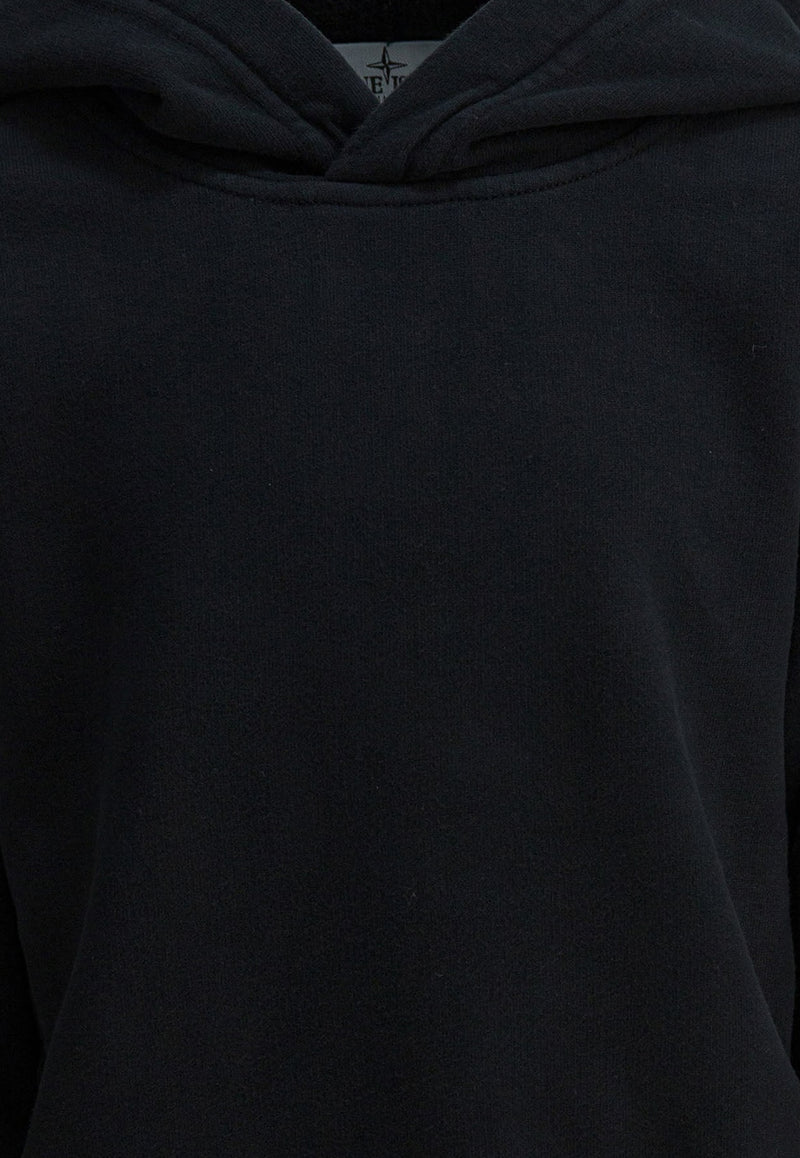 Stone Island Junior Boys Logo Patch Hooded Sweatshirt Black 6100004S0A20V0029_48d34229-d597-44f4-823e-fcd989551399
