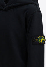 Stone Island Junior Boys Logo Patch Hooded Sweatshirt Black 6100004S0A20V0029_48d34229-d597-44f4-823e-fcd989551399