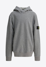 Stone Island Junior Boys Logo Patch Hooded Sweatshirt Gray 6100004S0M20V0M64_0bd1e8fa-2404-4a4c-87cb-c76fe217debe