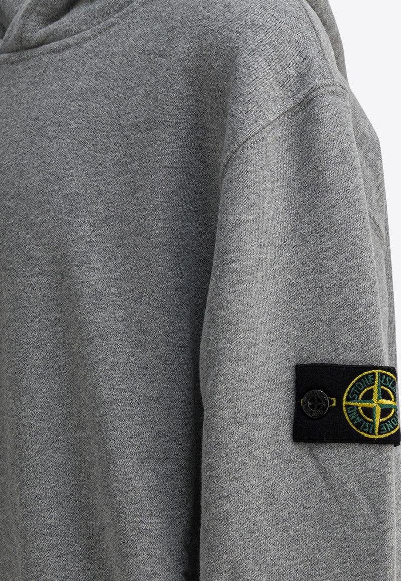 Stone Island Junior Boys Logo Patch Hooded Sweatshirt Gray 6100004S0M20V0M64_0bd1e8fa-2404-4a4c-87cb-c76fe217debe