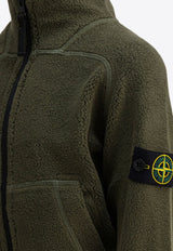 Stone Island Junior Boys Logo Patch Zip-Up Sweatshirt Green 6100008-KS0181V0054_f3fe3a77-750c-4024-a345-f54ee0ecc4bc