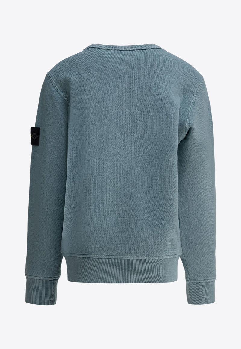 Stone Island Junior Boys Logo Patch Sweatshirt Blue 6100019S0045V014A_ca33c5a0-d1dc-428f-8b27-3cbe6d3ed1bd
